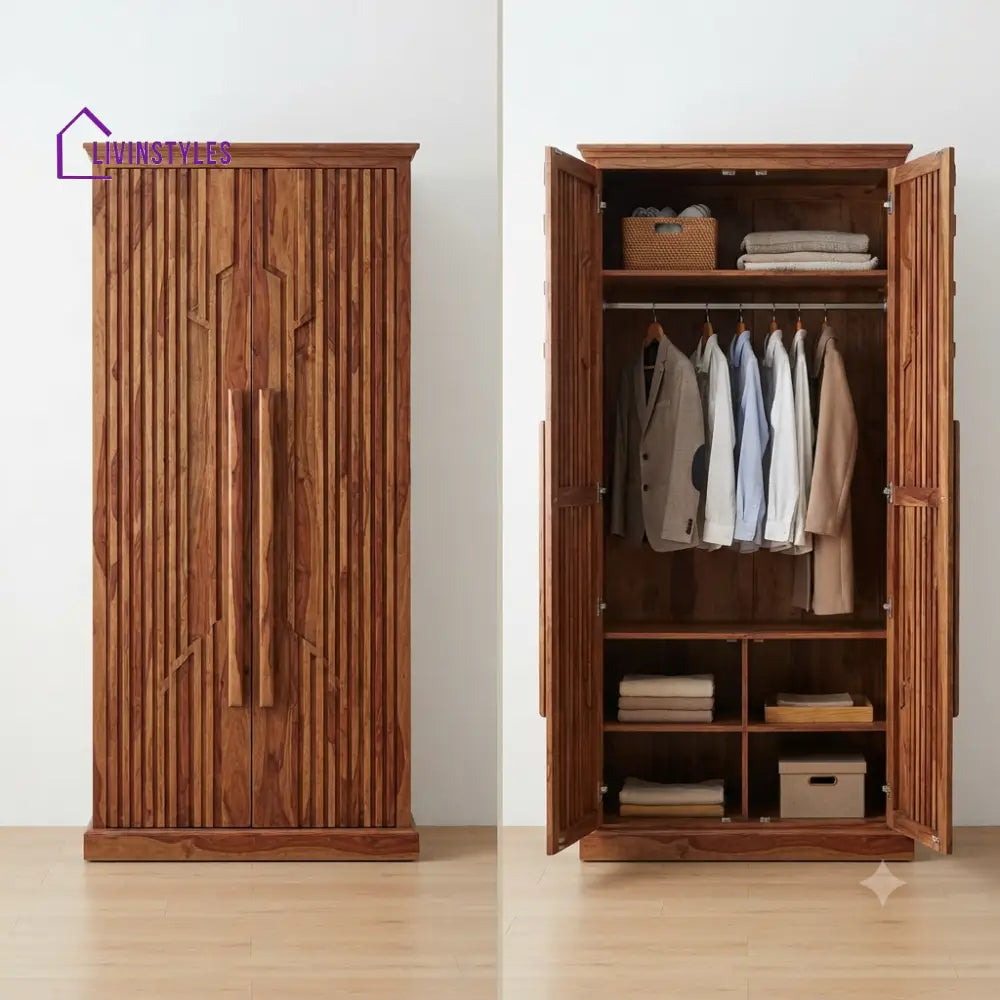 Kairavi Wooden Wardrobe for Clothes | Cupboard for Clothes