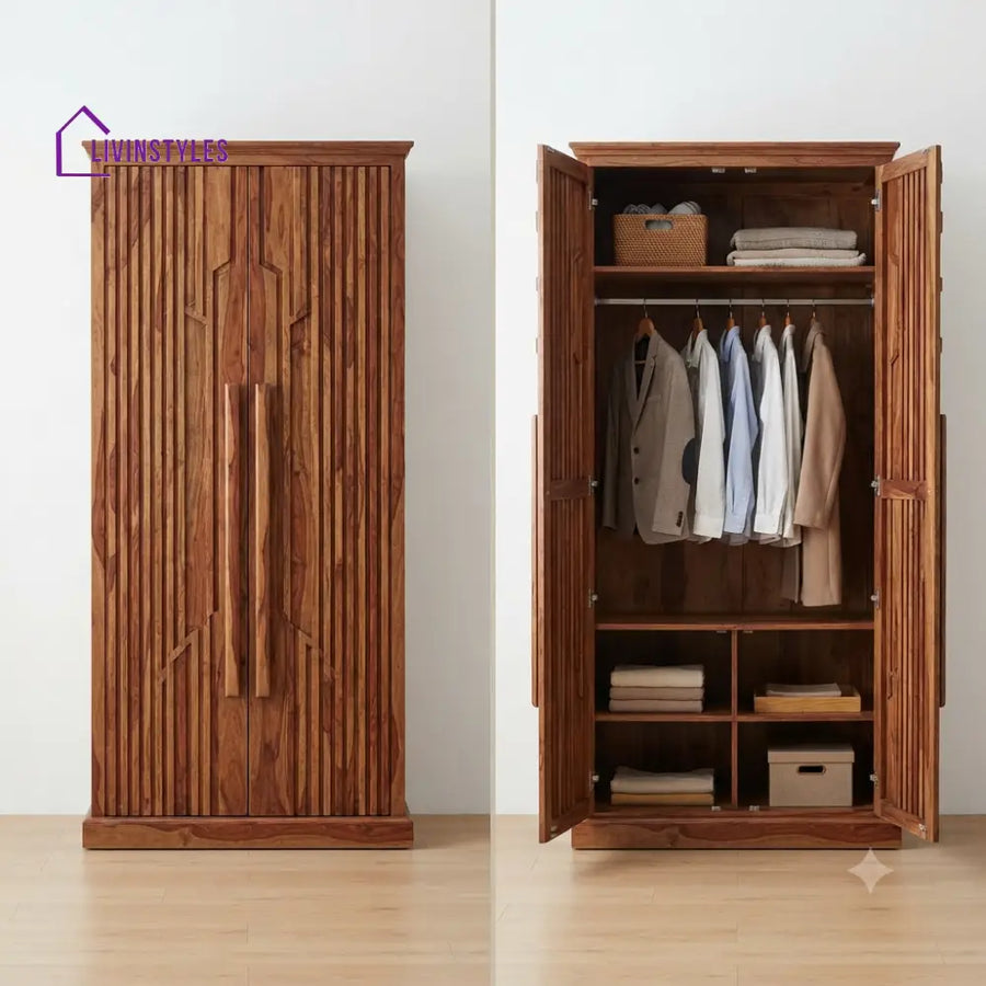 Kairavi Wooden Wardrobe for Clothes | Cupboard for Clothes