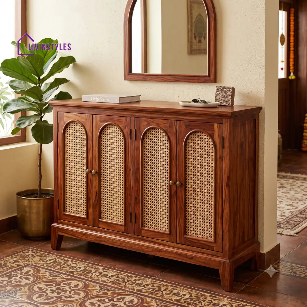 Kalyani Sheesham Wood Shoe Rack | Wooden Shoe Cabinet