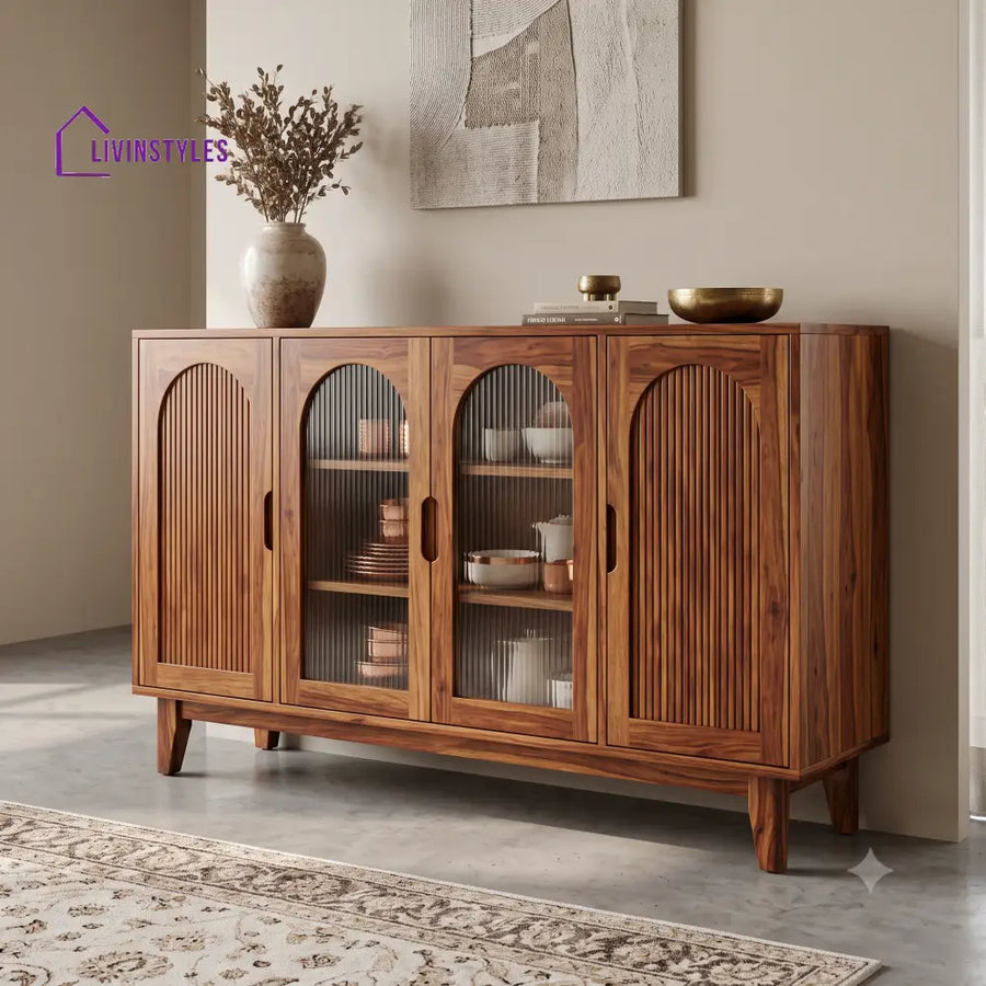 Kamakshi Premium Sheesham Wood Sideboard and Cabinet for Living Room