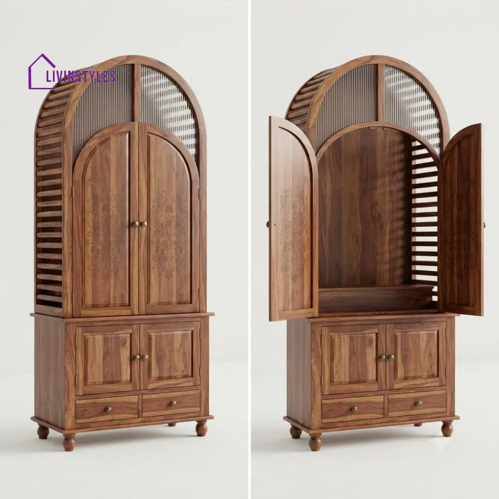 Kamakshi Premium Solid Wood Home Temple | Pooja Mandir for Home