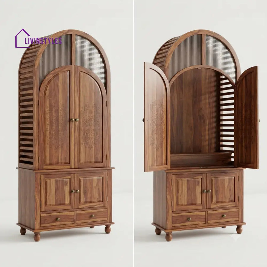 Kamakshi Premium Solid Wood Home Temple | Pooja Mandir for Home