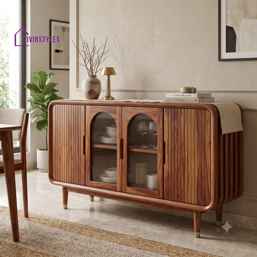 Kamala Premium Sheesham Wood Sideboard and Cabinet for Living Room