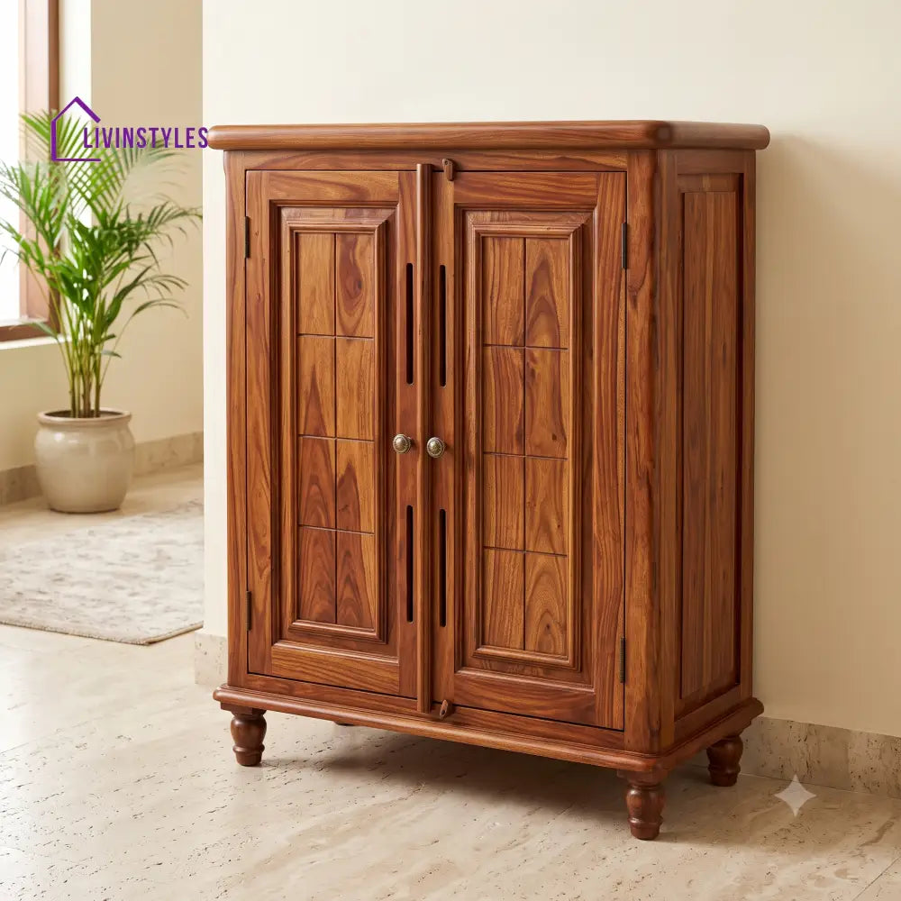 Kanchana Wooden Shoe Rack for Home | Shoe Cabinet
