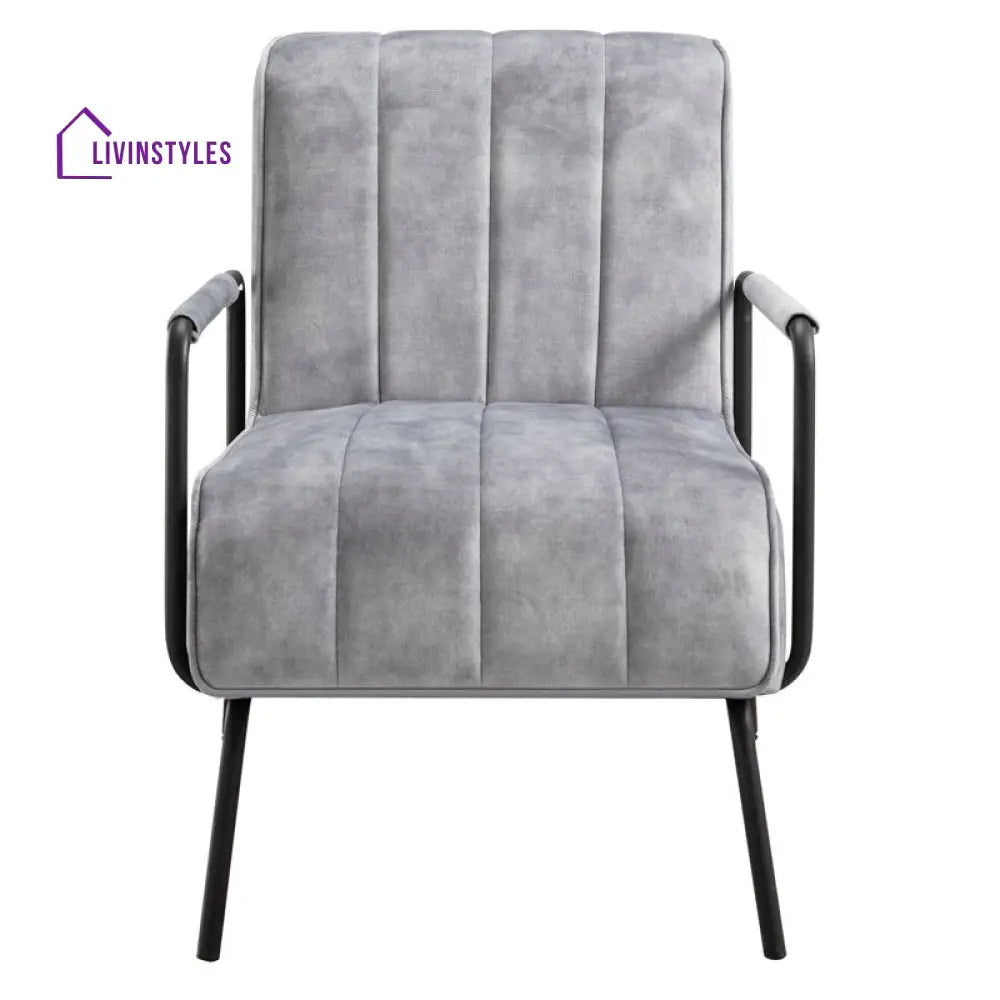 Kanika Metal and Fabric Arm Chair | Living Room Chair | Lounge Chair
