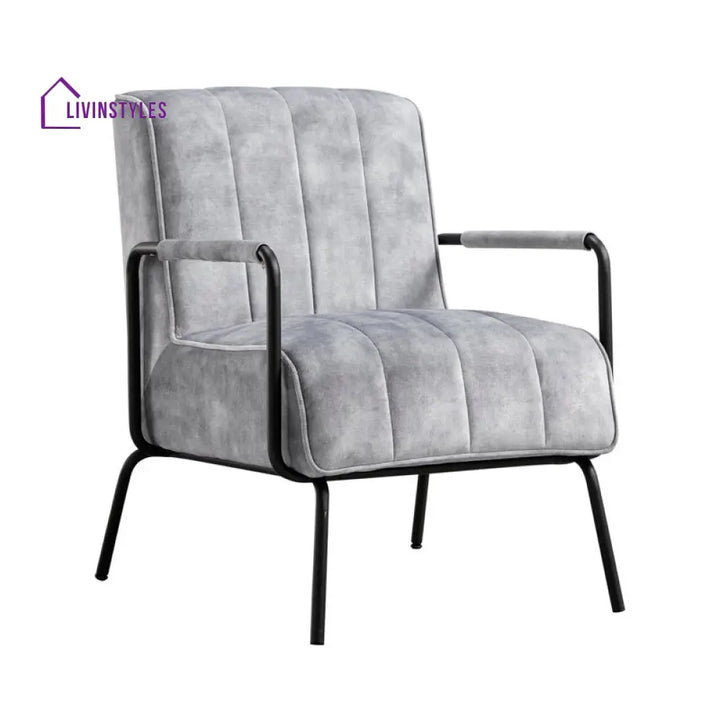 Kanika Metal and Fabric Arm Chair | Living Room Chair | Lounge Chair