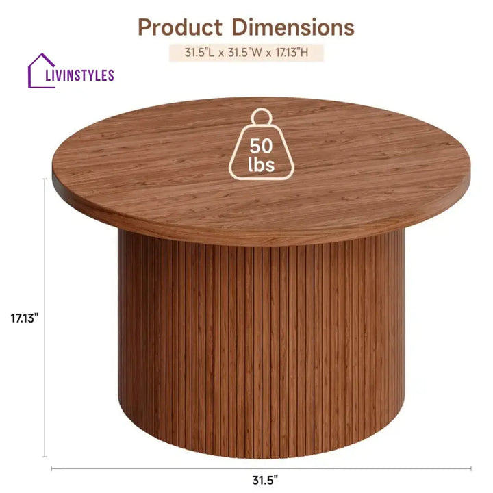 Kanika Solid Wood Coffee Table for Living Room