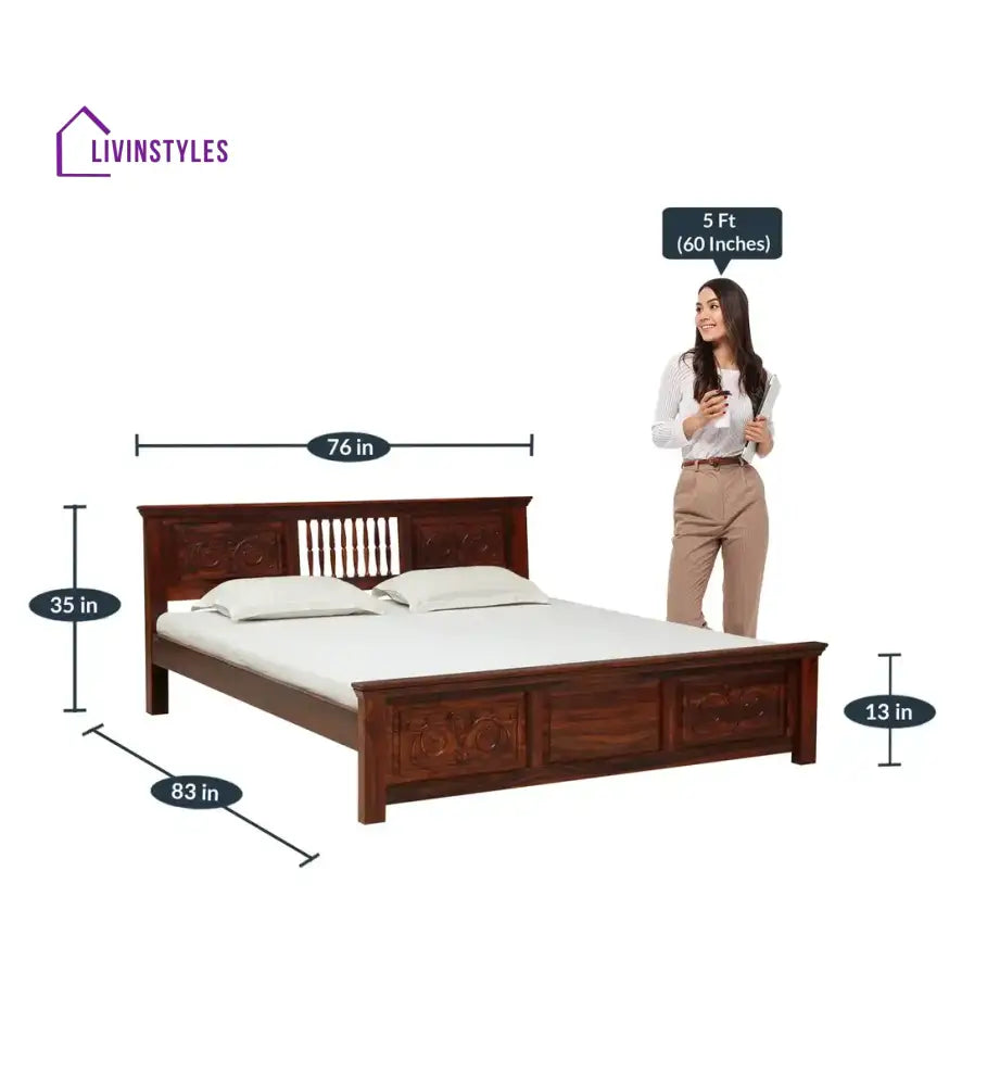 Devanti Traditional Solid Wood Beds Bed without storage