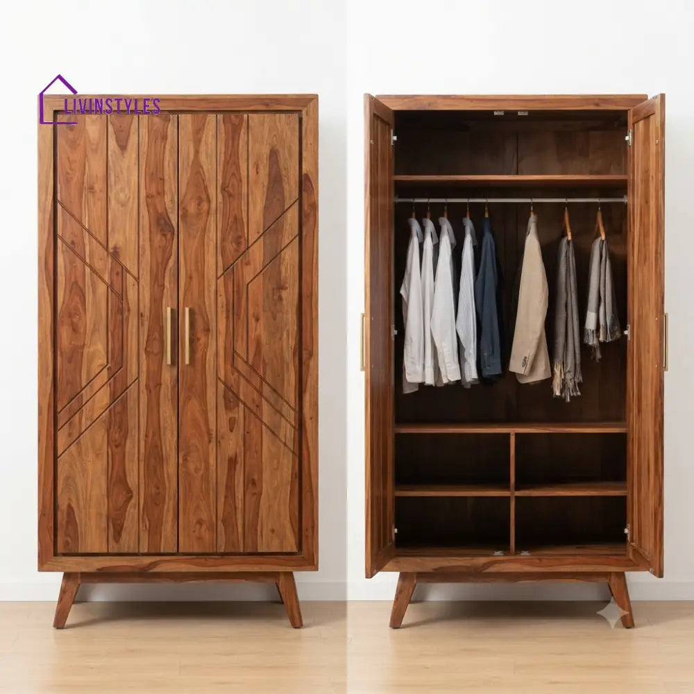 Kanika Wooden Wardrobe for Clothes | Cupboard for Clothes