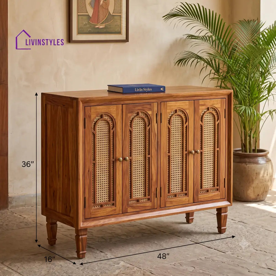 Kanishka Sheesham Wood Shoe Rack | Wooden Shoe Cabinet
