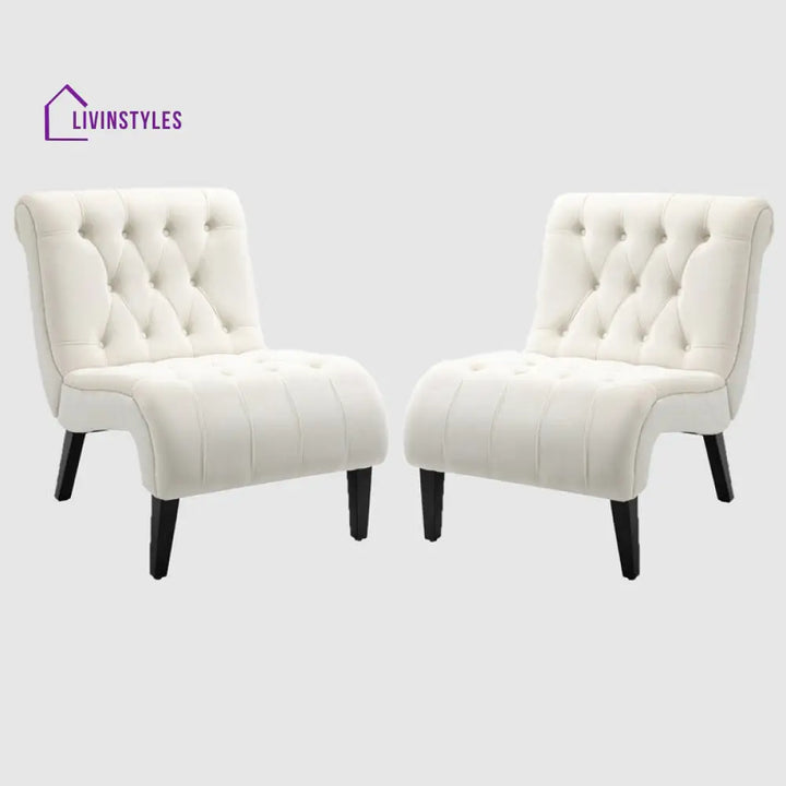 Kanishka Solid Wood and Fabric Arm Chair | Living Room Chair | Lounge Chair