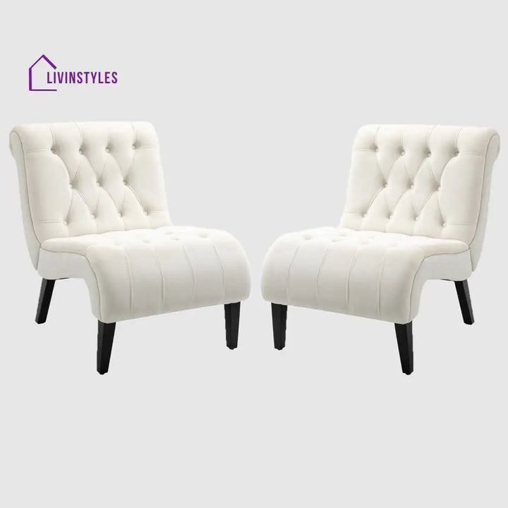 Kanishka Solid Wood and Fabric Arm Chair | Living Room Chair | Lounge Chair