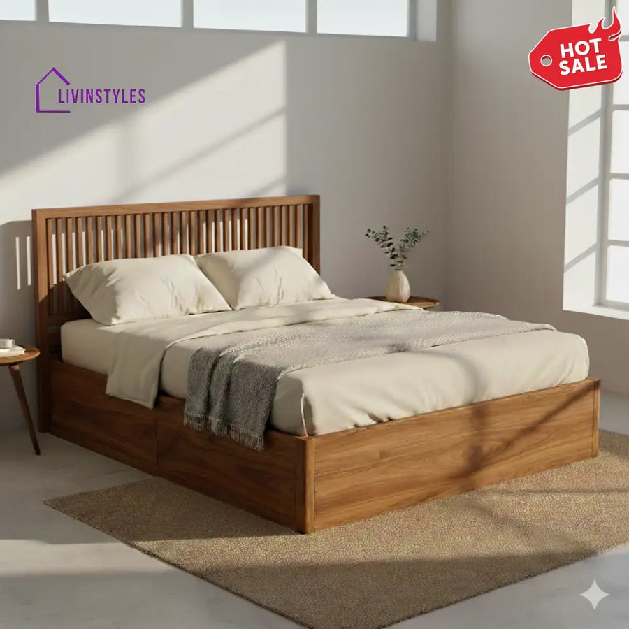 Karen Premium Sheesham Wood Bed