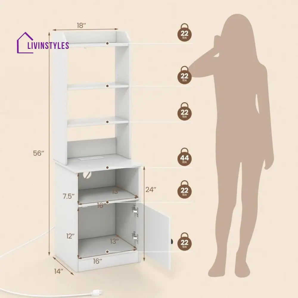 Karina Engineered Wood Bookshelves | Bookshelf for Living Room | Bedroom | Drawing Room | Study Room