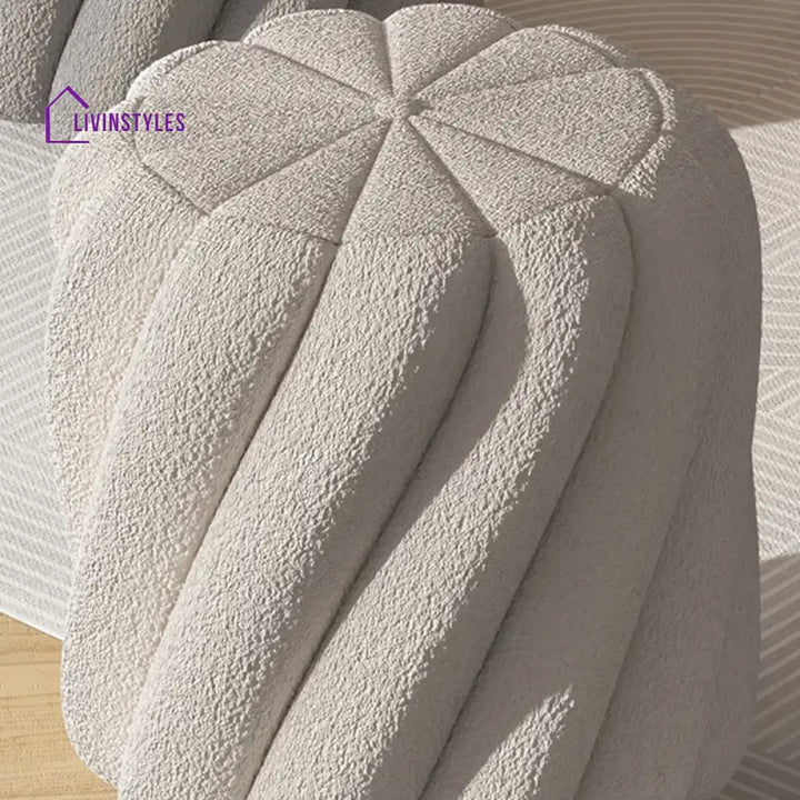 Karisha Living Room Ottoman | Boucle Fabric