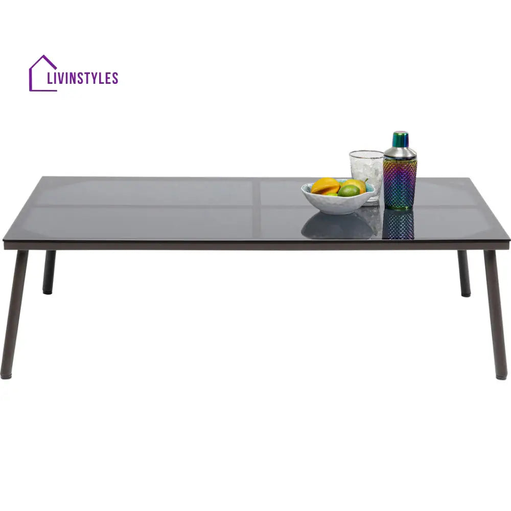 Karnika Outdoor Sofa Set 3 Seater 2 Single And 1 Center Table (Dark Grey)