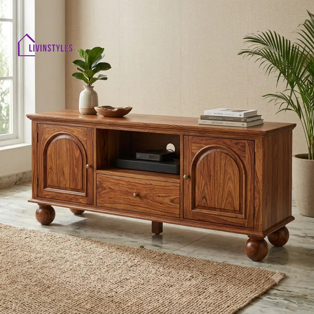 Karthik Solid Sheesham Wood Tv Unit for Living Room | Tv Cabinet | Tv Console