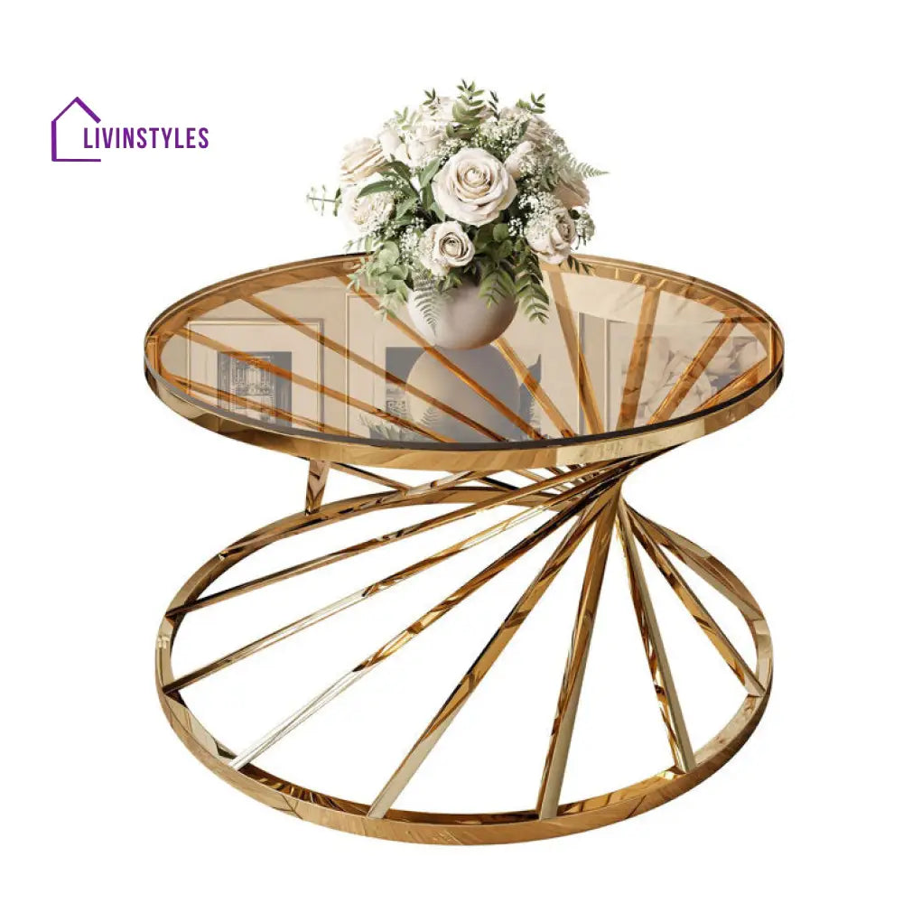 Kashish Glass Top Coffee Table For Living Room