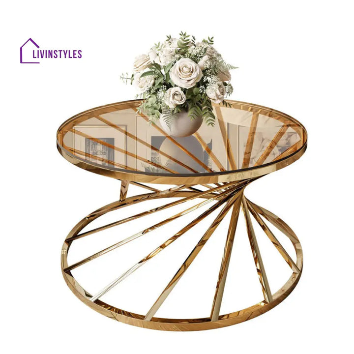 Kashish Glass Top Coffee Table For Living Room