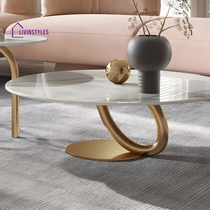 Kashmira Stainless Steel Coffee Table for Living Room