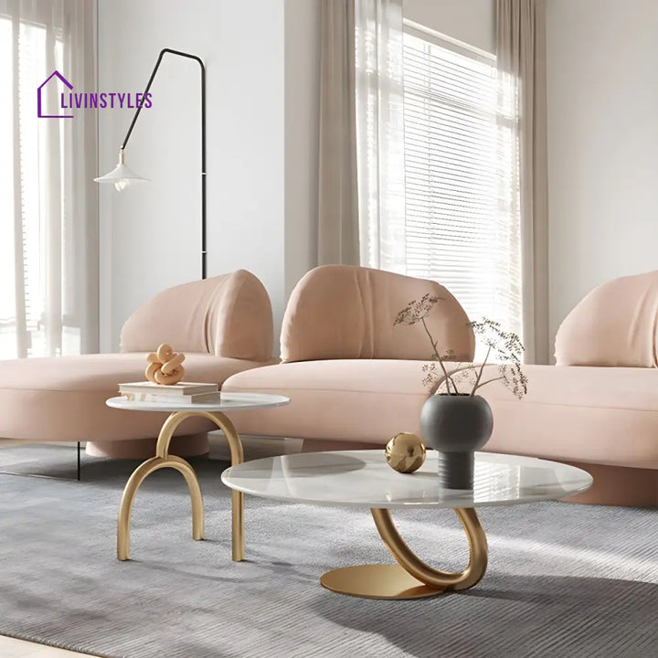 Kashmira Stainless Steel Coffee Table for Living Room
