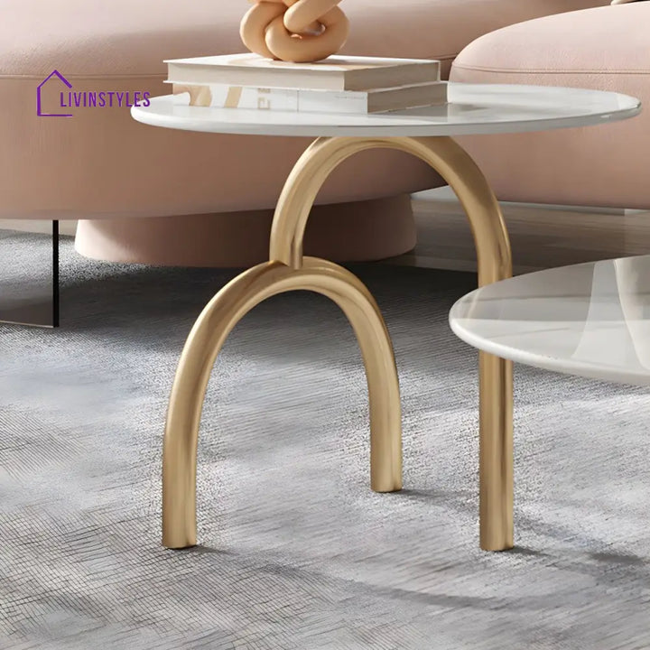 Kashmira Stainless Steel Coffee Table for Living Room