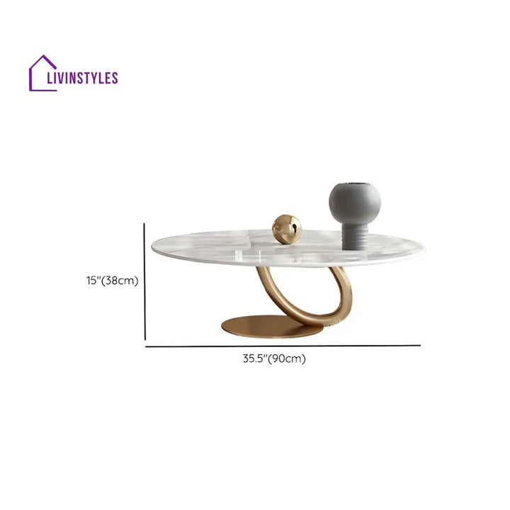 Kashmira Stainless Steel Coffee Table for Living Room