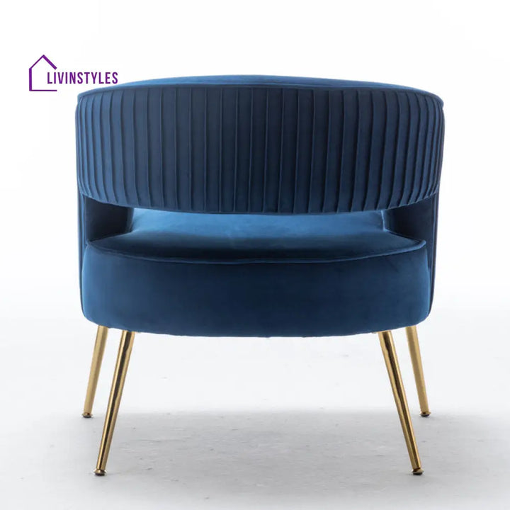 Kashvi Metal Frame and Fabric Chair | Living Room Chair | Lounge Chair