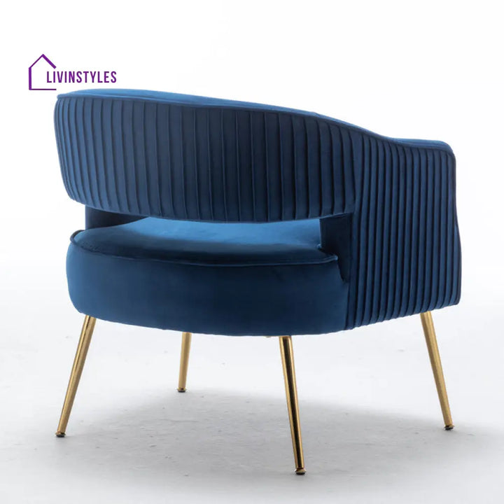 Kashvi Metal Frame and Fabric Chair | Living Room Chair | Lounge Chair