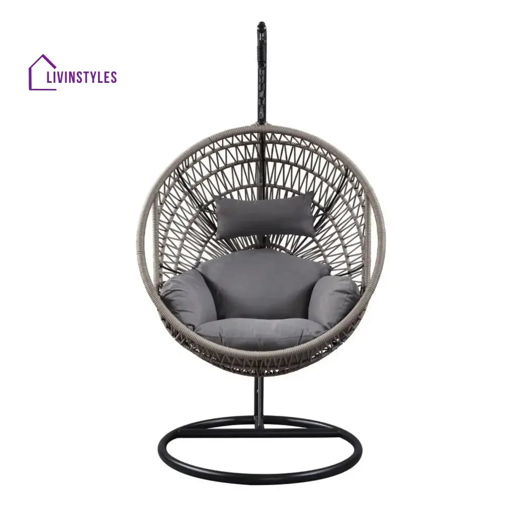 Kashvi Rope Swing Chair (Grey) Swing