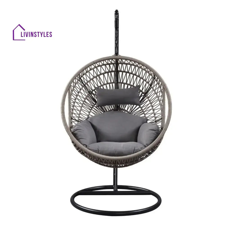 Kashvi Rope Swing Chair (Grey) Swing