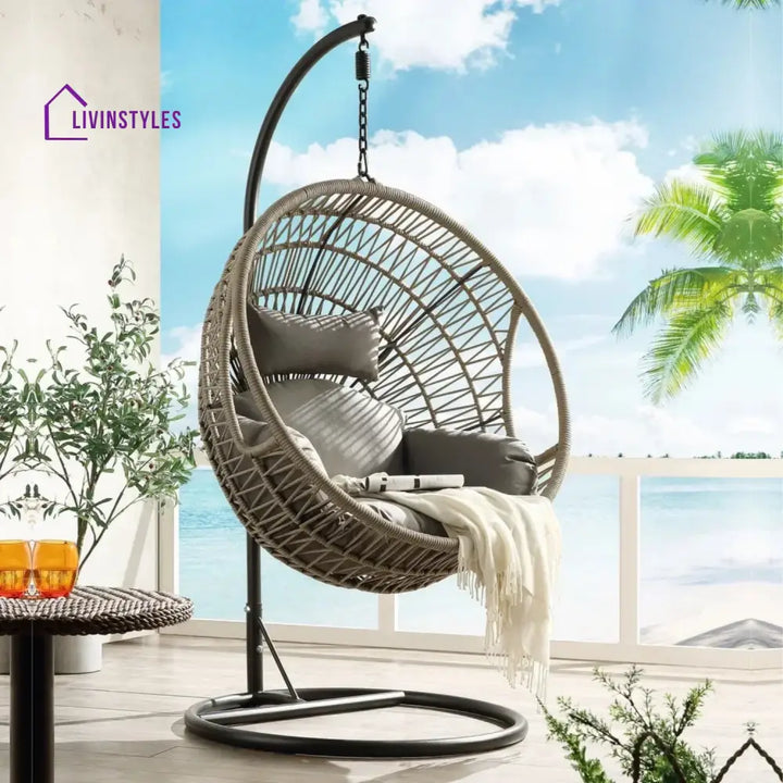 Kashvi Rope Swing Chair (Grey) Swing