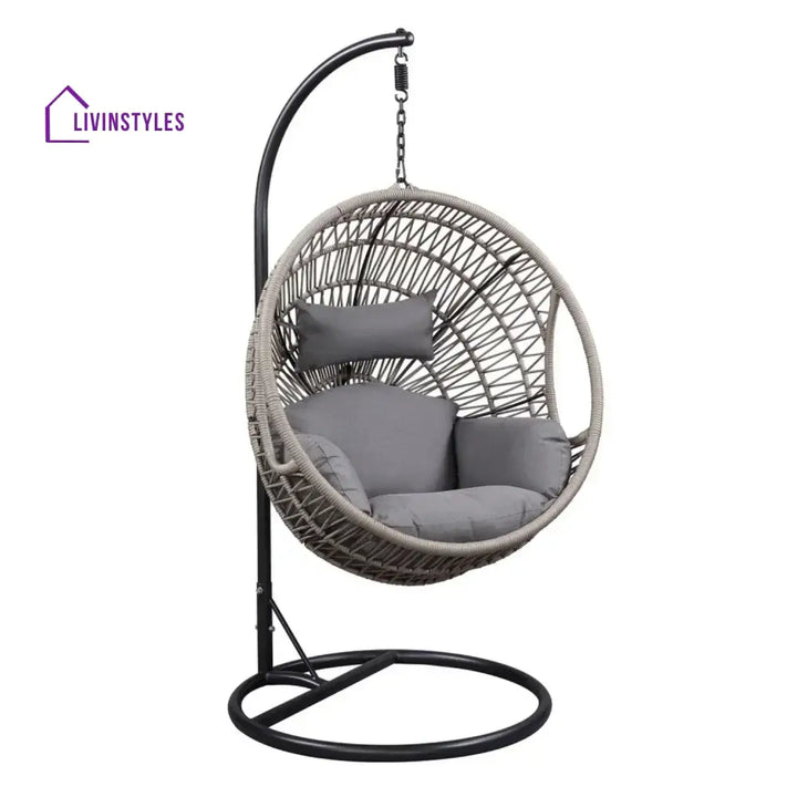 Kashvi Rope Swing Chair (Grey) Swing