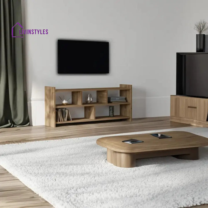 Katherine Wood Finish Tv Unit Stand for Living Room