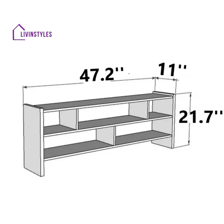 Katherine Wood Finish Tv Unit Stand for Living Room