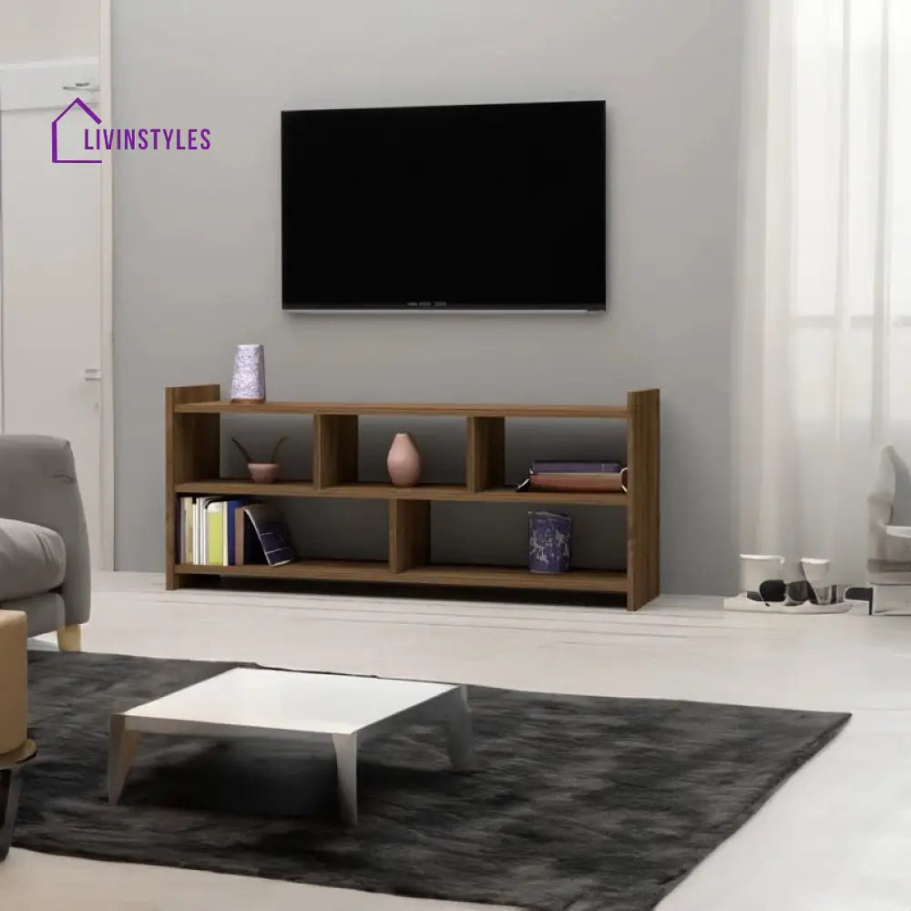 Katherine Wood Finish Tv Unit Stand for Living Room
