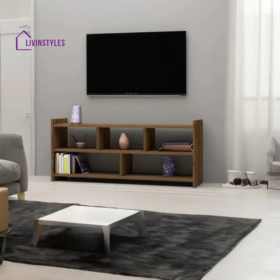 Katherine Wood Finish Tv Unit Stand for Living Room