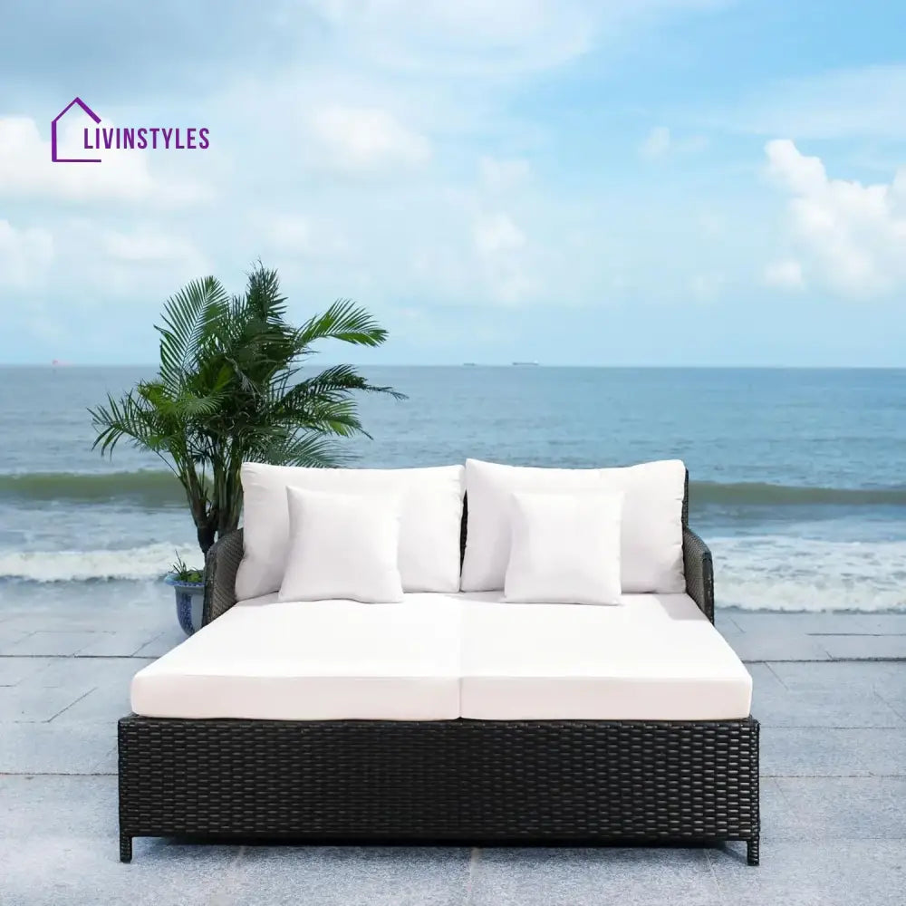 Katinka Outdoor Patio Double Seater Daybed For Garden Poolside - Daybed