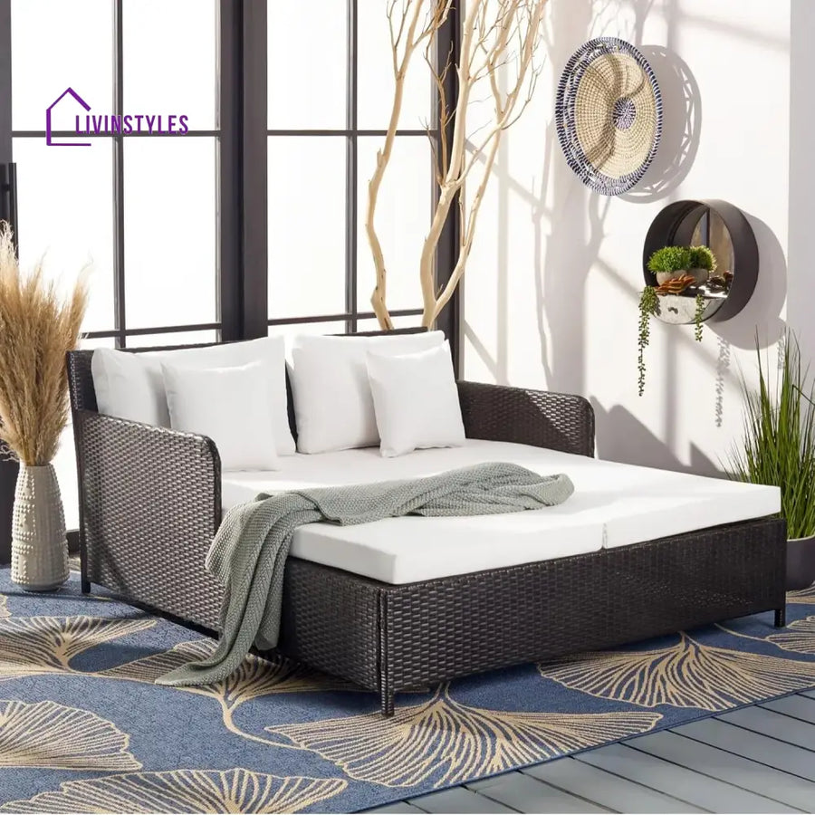 Katinka Outdoor Patio Double Seater Daybed For Garden Poolside - Daybed