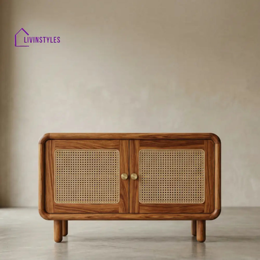 Kauri Solid Wood Sheesham Shoe Rack (Honey Finish)