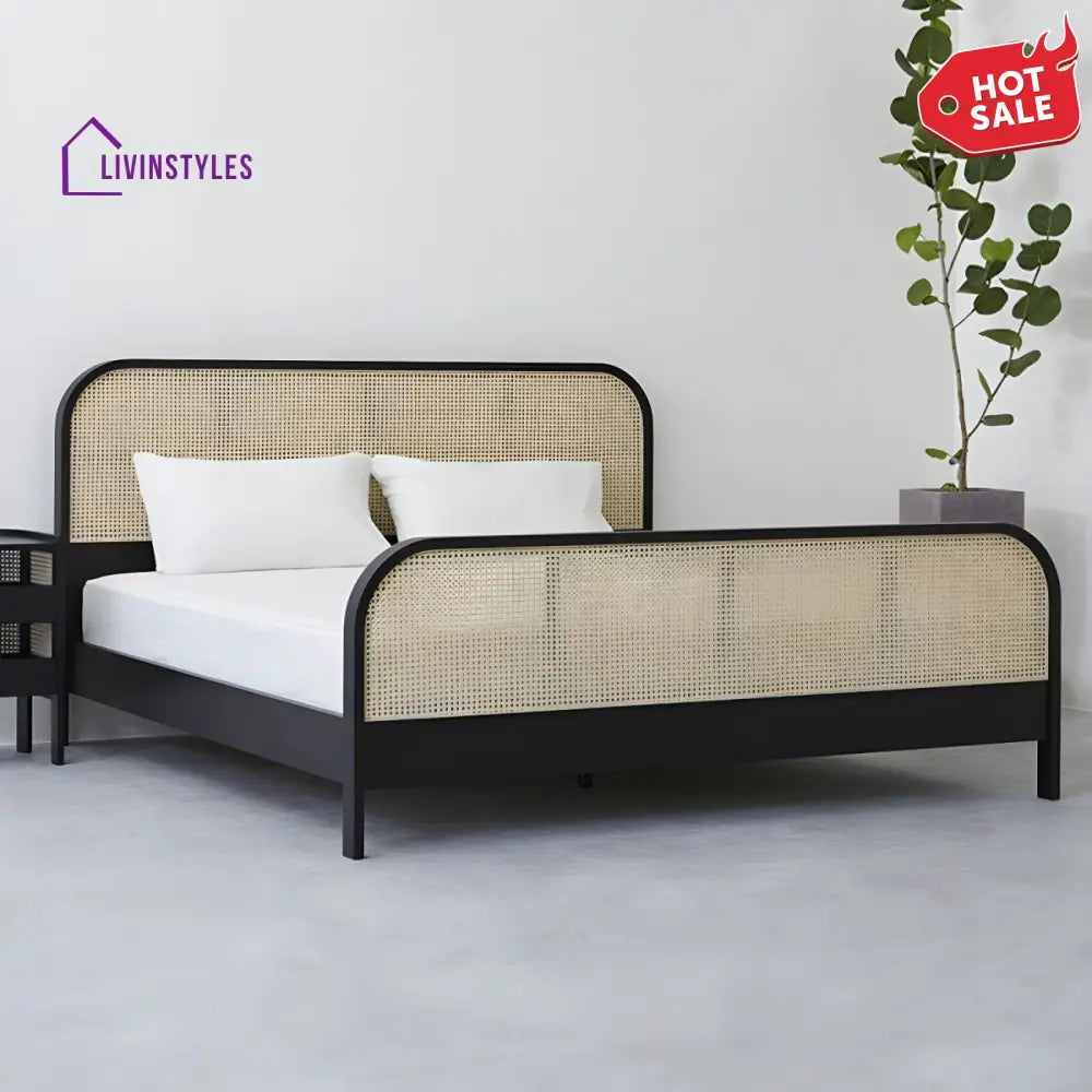 Kavir Solid Wood Bed Without Storage
