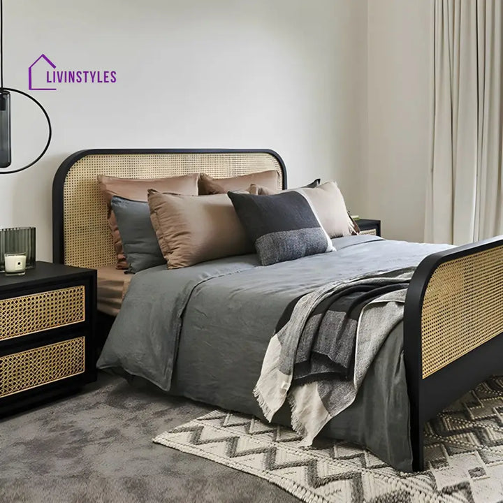 Kavir Solid Wood Bed Without Storage