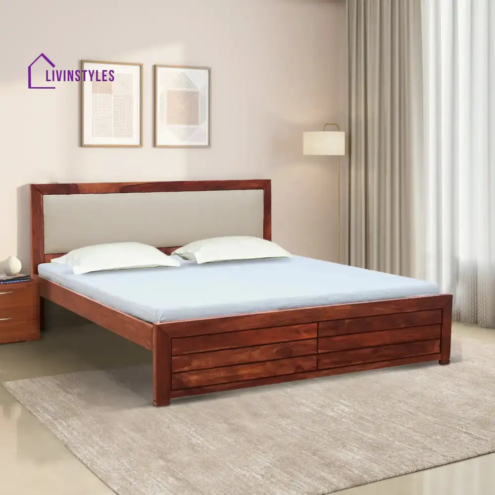 Moscow Natural Wood Beds King / Honey Bed without storage