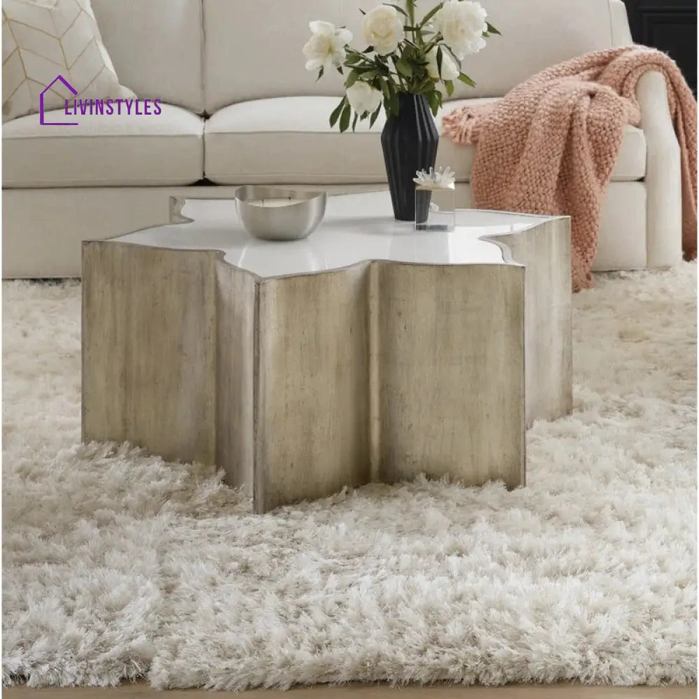 Kavita Stainless Steel Coffee Table | Designer Coffee Table