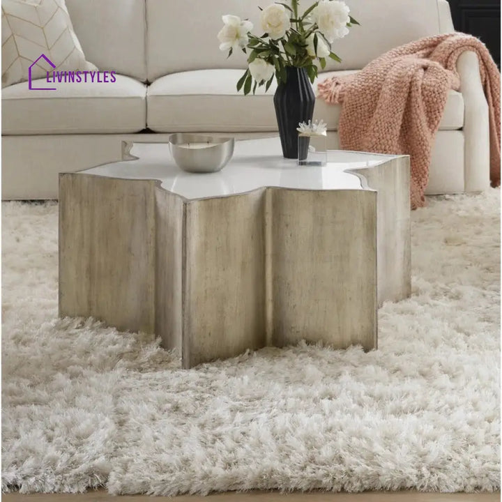 Kavita Stainless Steel Coffee Table | Designer Coffee Table