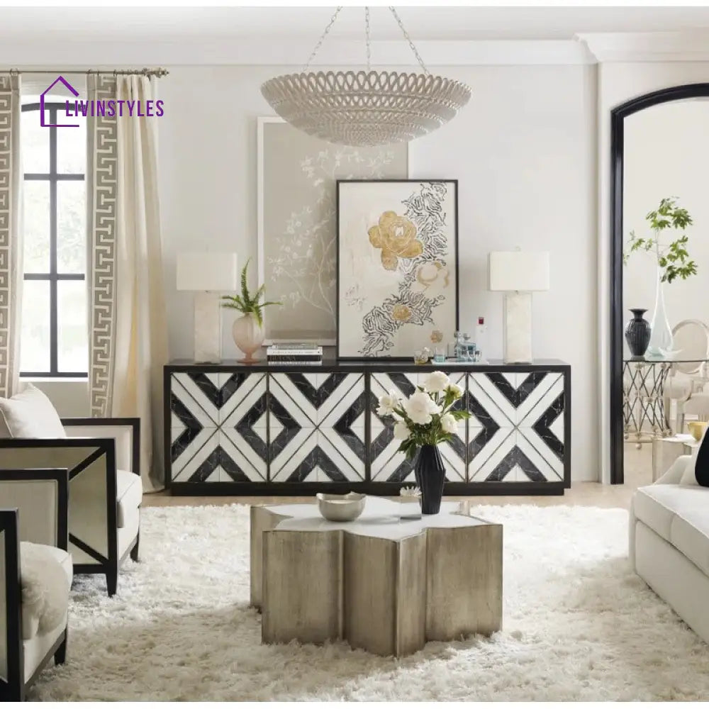 Kavita Stainless Steel Coffee Table | Designer Coffee Table