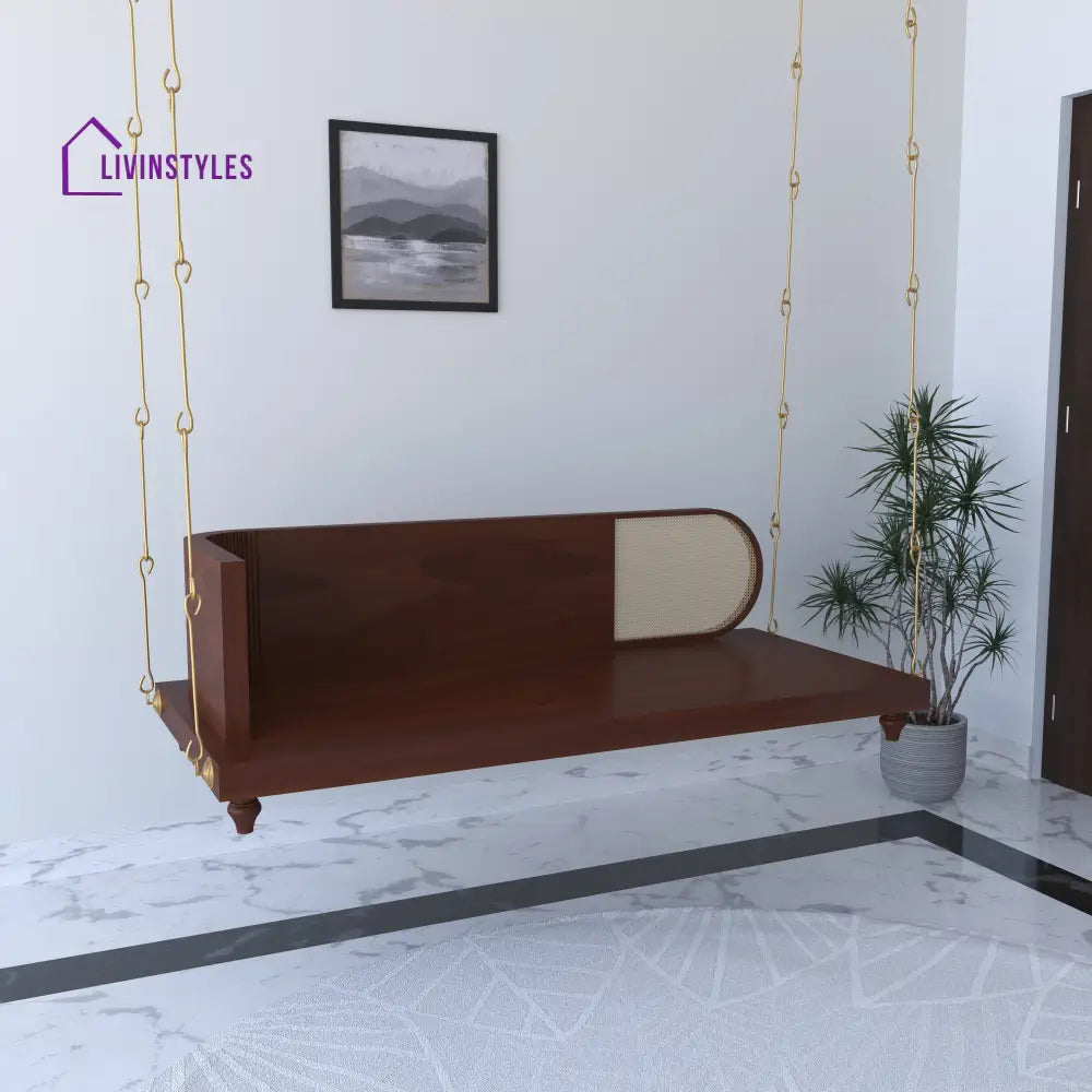 Kavya Elegant Wooden Indoor Swing with Minimalist Design – Perfect for Modern Homes Swing