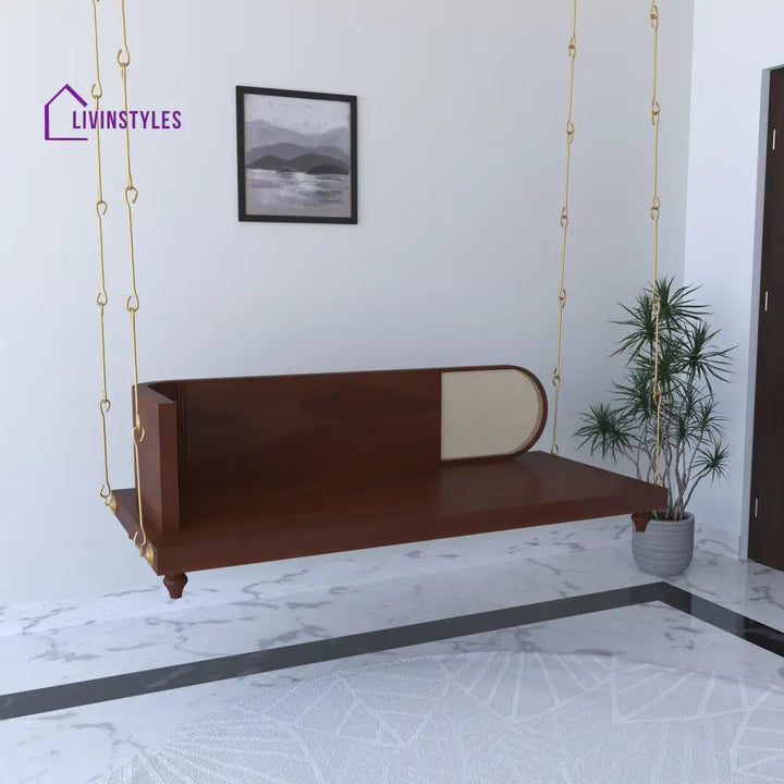 Kavya Elegant Wooden Indoor Swing with Minimalist Design – Perfect for Modern Homes Swing