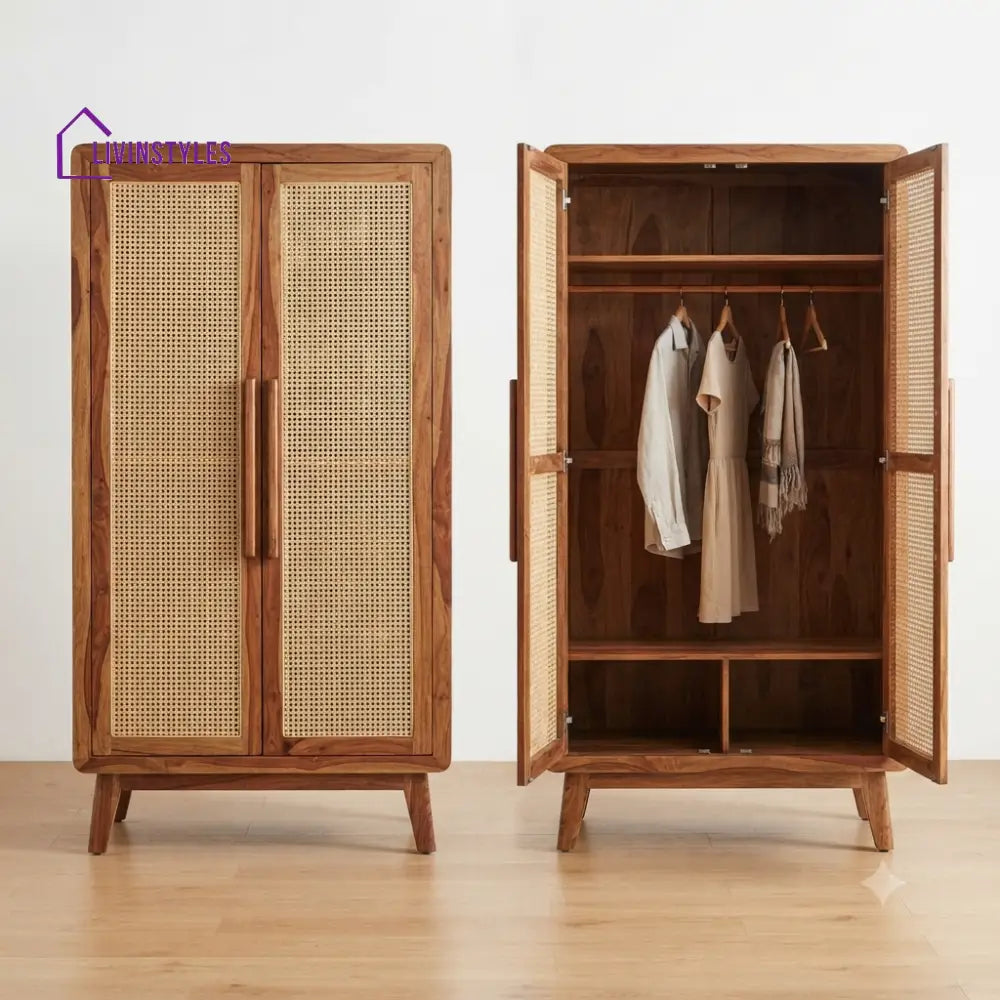 Kavya Wooden Wardrobe for Clothes | Cupboard for Clothes