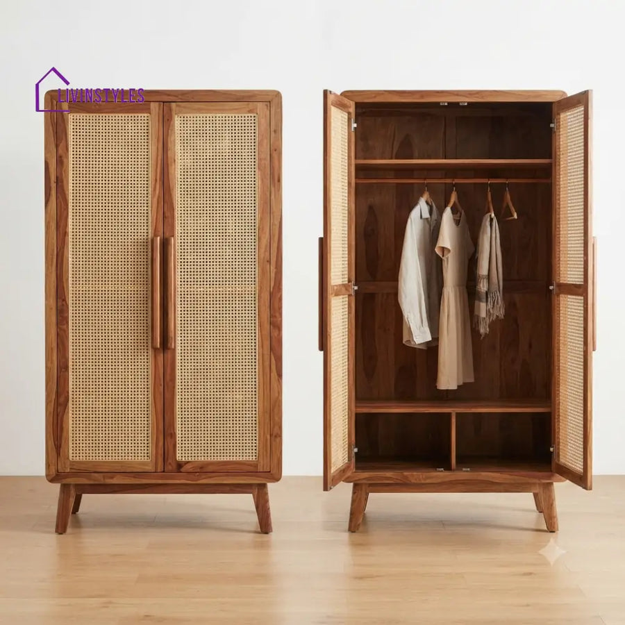 Kavya Wooden Wardrobe for Clothes | Cupboard for Clothes